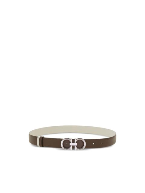 reversible adjustable Gancini belt