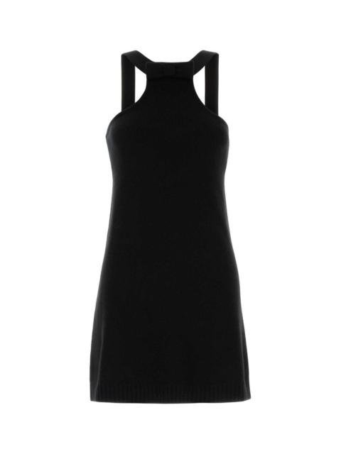 Prada Women Black Wool Mini Dress