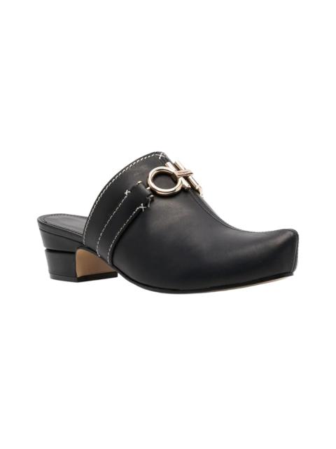 FERRAGAMO Ferragamo Gancini Leather Mule