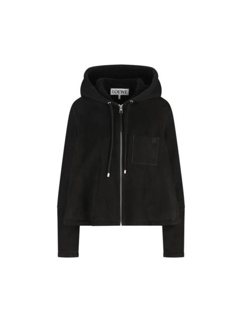 Loewe Loewe Hoodie Jacket In Shearling