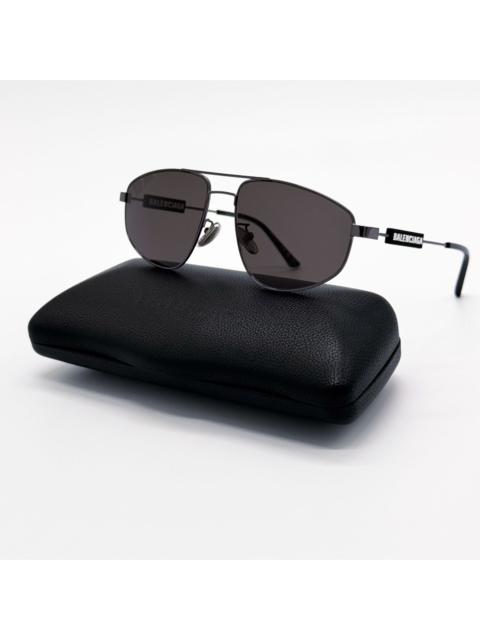 BALENCIAGA NEW BALENCIAGA BB0115S 001 SUNGLASSES BLACK PILOT UNISEX