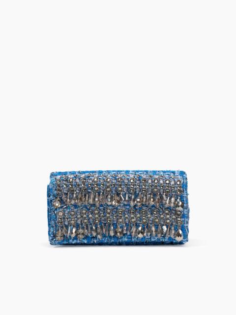 CAROLINA HERRERA Tweed Clutch with Raindrop Embroidery