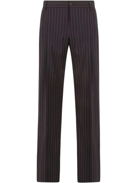 Dolce & Gabbana pinstripe straight leg trousers