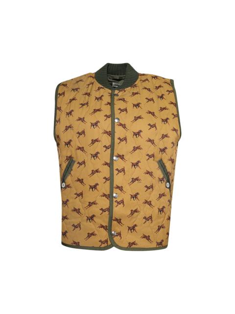 BODE Bode Crittendon Quilted Vest 'Brown/Green'