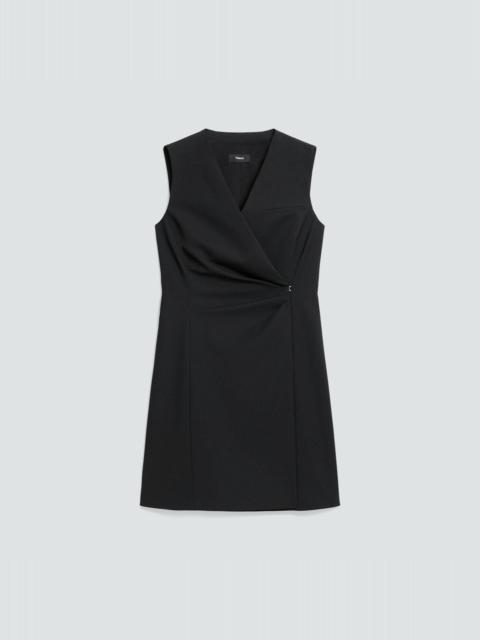 Theory Wrap Blazer Dress in Stretch Wool