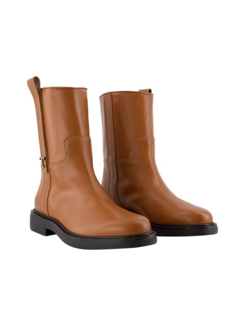 Tod's TOD’s Women's Calfskin Gomma 20l Boots (Authentic Pre-Loved)