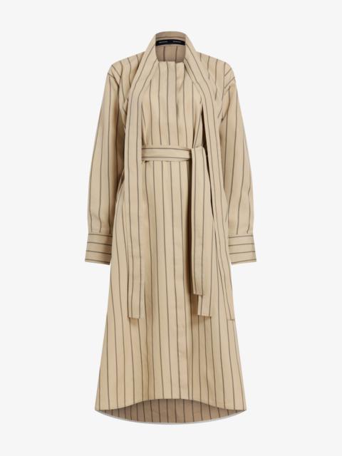Proenza Schouler Phillipa Dress in Stripe Cotton Silk Poplin