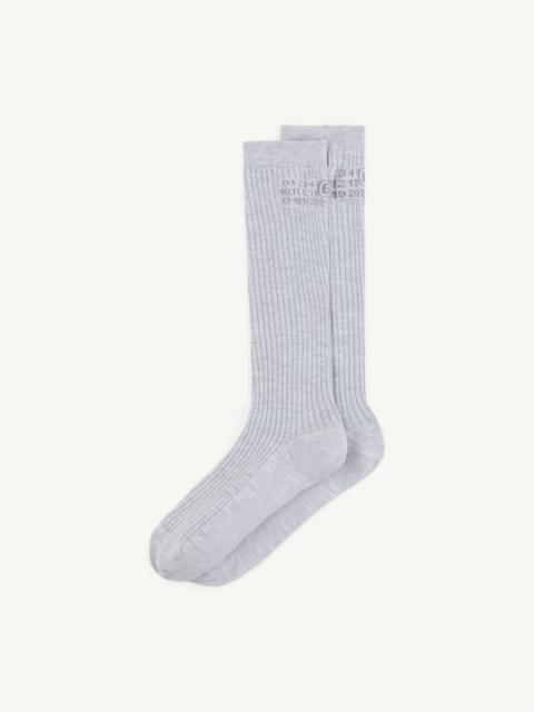MM6 Maison Margiela Knee-high socks