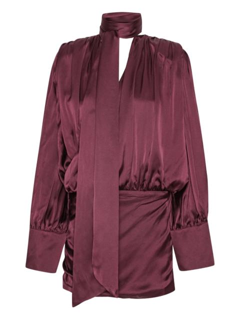 ROTATE v-neck mini dress