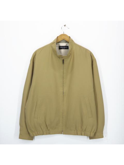 Other Designers Vintage 90s YSL Yves Saint Laurent Mini Logo Embroidered Bomber Work Casual Jacket Size Would Fit M