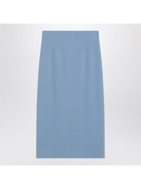 Dolce & Gabbana Dolce&Gabbana Light Blue Stretch Cady Skirt Women