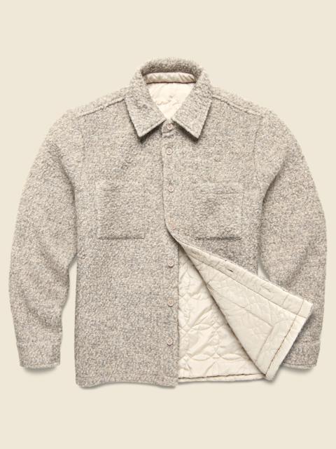 Wax London Mount Overshirt - Bobble Wool/Natural