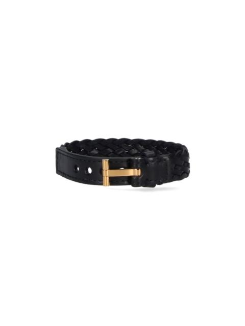 TOM FORD 'T-LOCK' LEATHER BRACELET