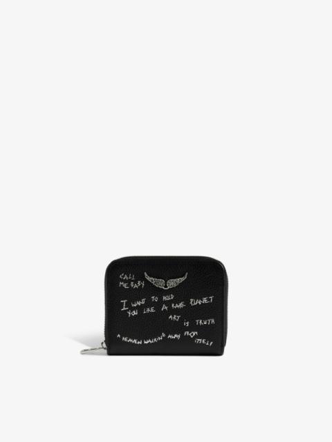 Zadig & Voltaire Mini ZV Graffiti Wallet