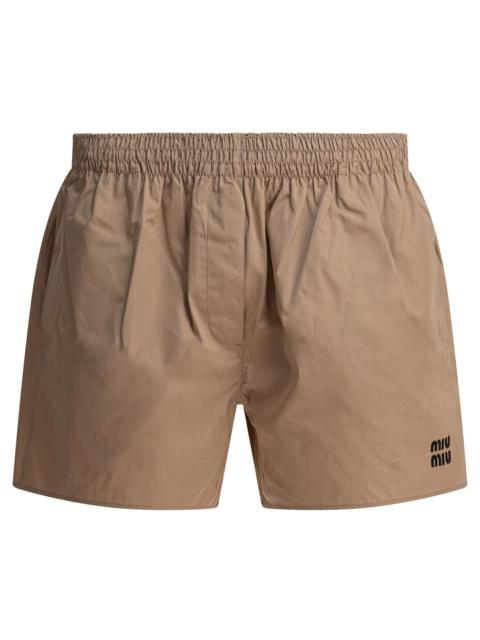 Miu Miu Miu Miu Cotton Shorts