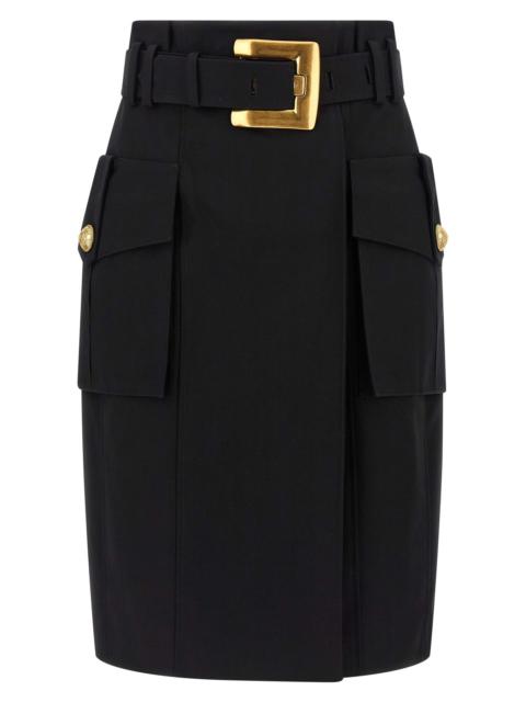 Balmain Wrap skirt