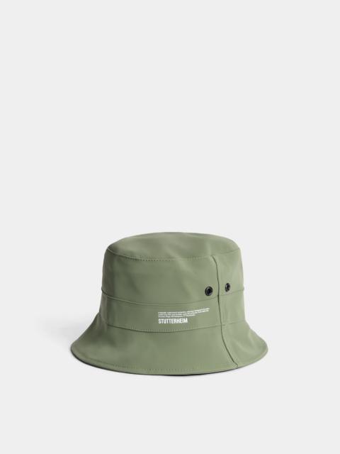 Stutterheim Beckholmen Matte Bucket Hat Dry Green