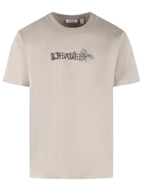 Off-White Off-white 'HERALDIC' 'TAUPE' Cotton T-shirt