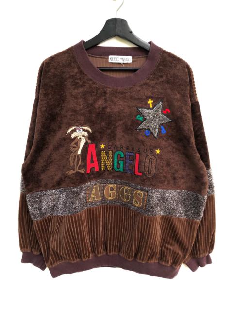 Other Designers Vintage - Vintage Angelo Garbasus Aggs Velvet Sweatshirt