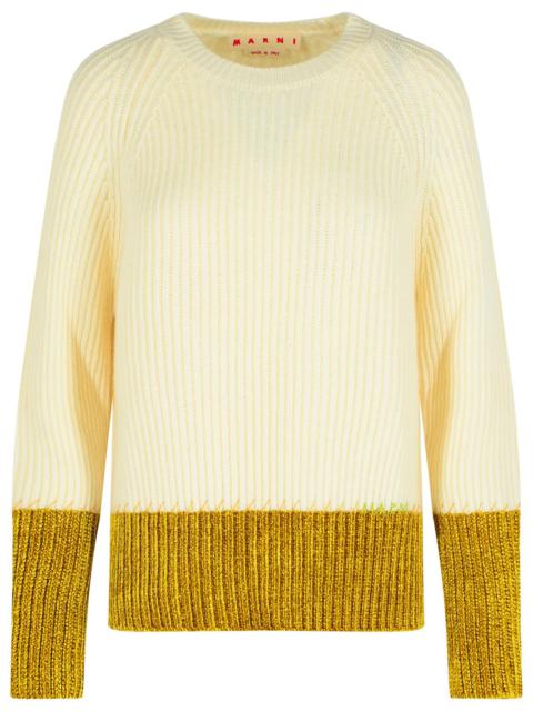 Marni Ivory Virgin Wool Sweater Women