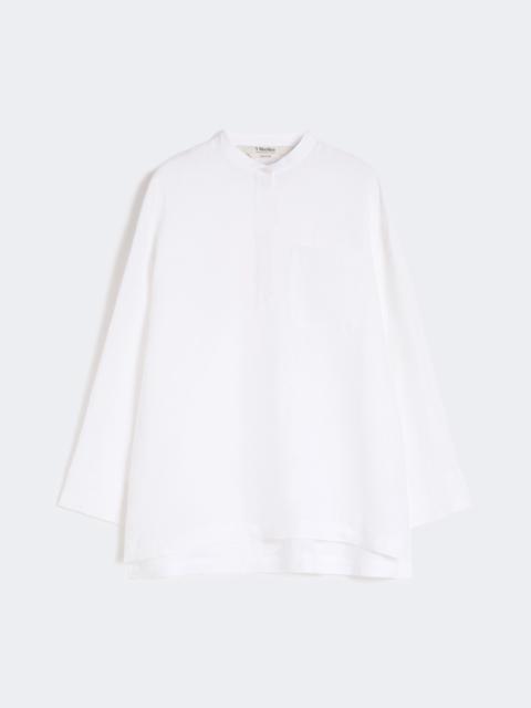 'S Max Mara Pure linen shirt - OPTICAL WHITE