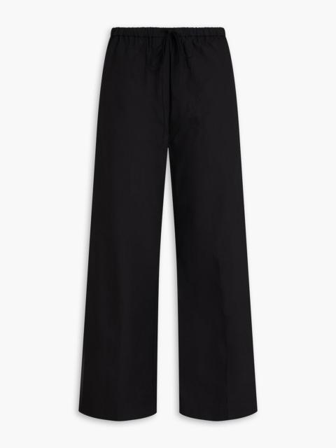 TOTEME Cotton-poplin wide-leg pants