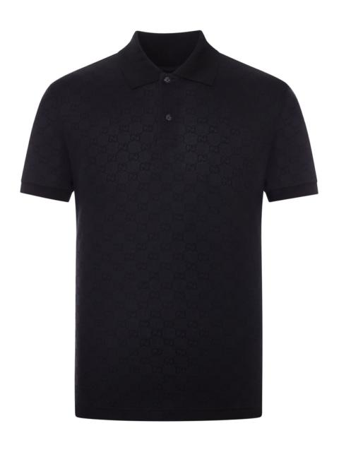 GUCCI Gucci Men Gg Jacquard Technical Jersey Polo