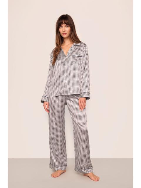 eberjey Inez Washable Silk Printed Long PJ Set