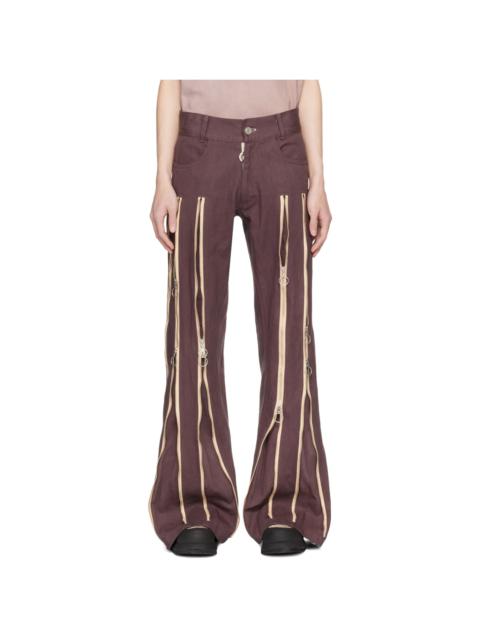 CHARLIE CONSTANTINOU Brown Adjustable Fit Jeans