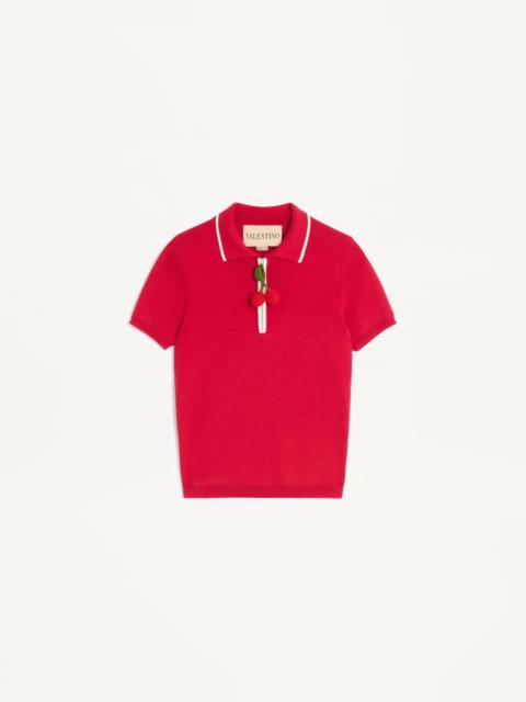 Valentino COTTON TOP WITH CHERRY