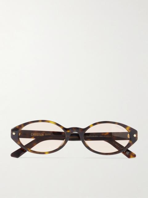 Dior Diorpacific R1i Oval-frame Tortoiseshell Acetate Sunglasses
