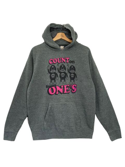 Other Designers Anime - Vintage Count on Finger One's Big Logo Hoodie Size M