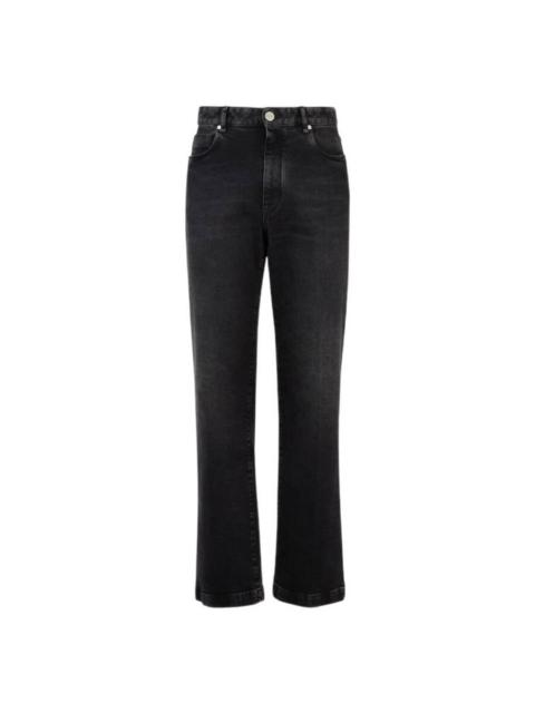 FENDI Fendi Black Straight-Cut Cotton Denim Jeans