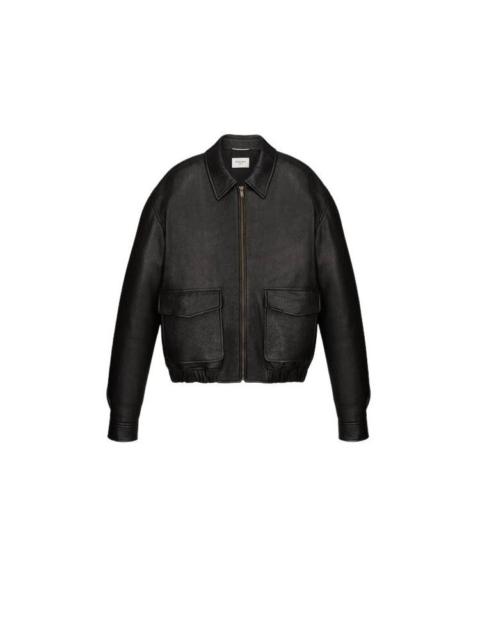 SAINT LAURENT SAINT LAURENT $6300 Black Leather Jacket New & Authentic (Me