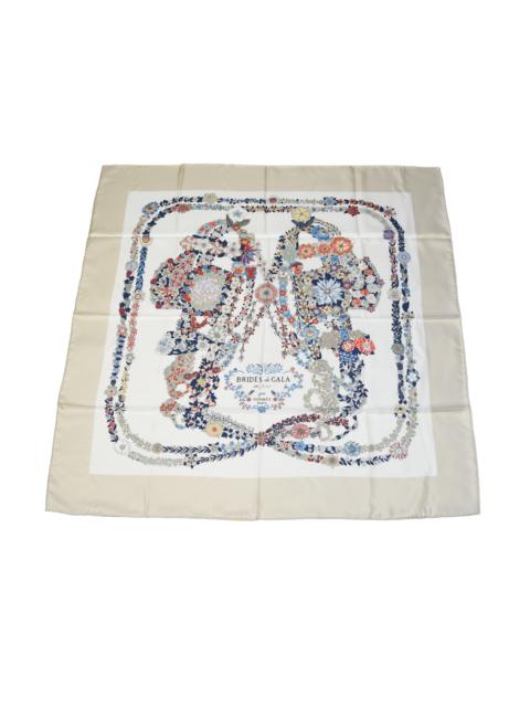 Hermès Hermes Brides de Gala en Fleurs 90 Silk Square Scarf Multicolor