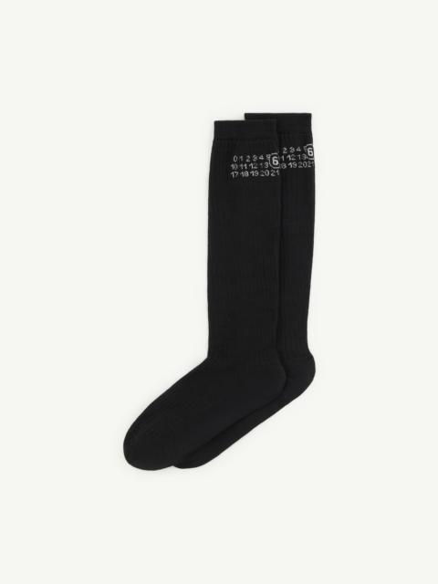 MM6 Maison Margiela Knee-high socks