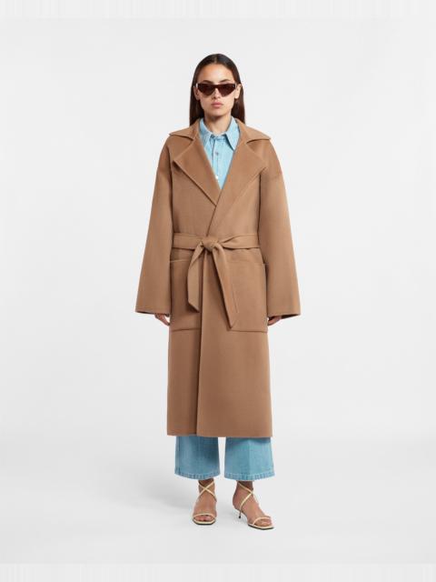 Nanushka Wool Silk Blend Robe Coat