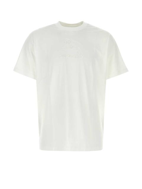 Burberry Burberry Men White Cotton T-Shirt