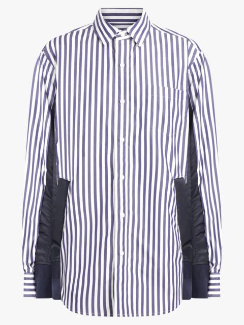 sacai COTTON POPLIN SHIRT | NAVY STRIPE