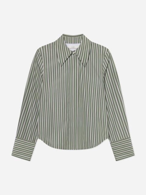 CO Fitted Shirt in Striped Poplin