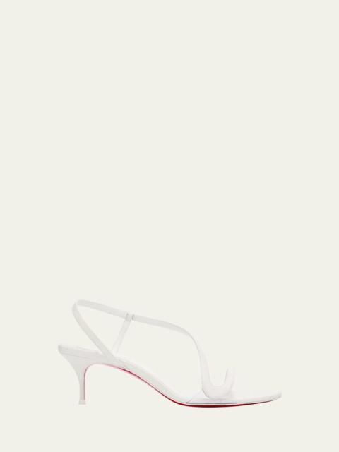 Christian Louboutin Rosalie Leather Red Sole Slingback Sandals