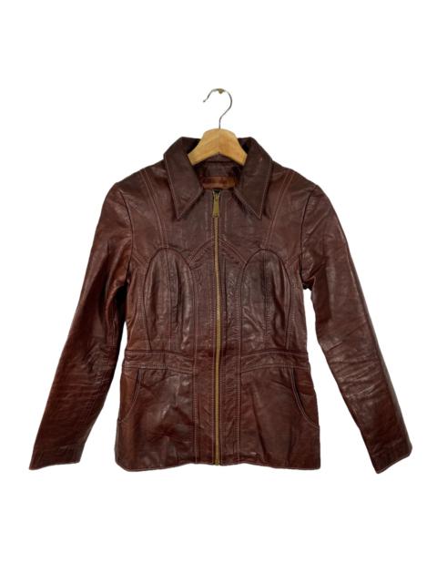 Other Designers Vintage - Vintage 70s East West Leathers San Francisco Jacket XS Size