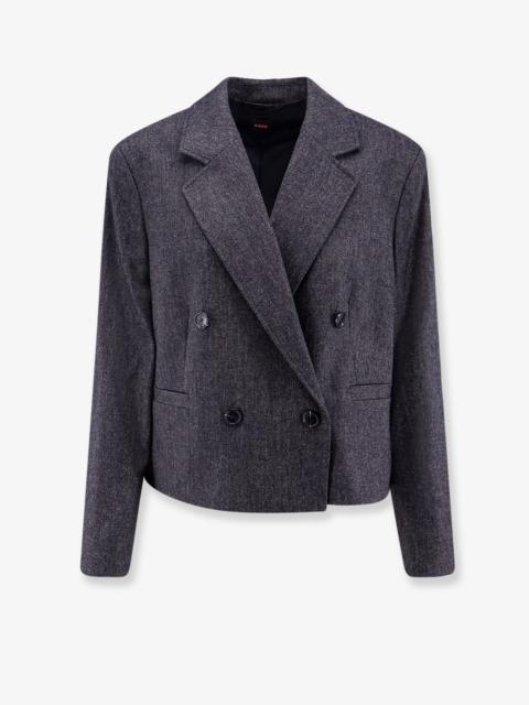 BOSS Boss Women Double-Breasted Wool Blend Blazer