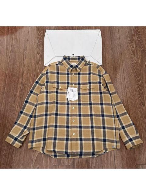 visvim VISVIM LUMBER CHECK L/S Wool-linen blend long sleeve shirt