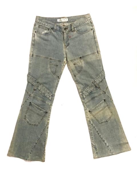 Japanese Brand - Weird bootcut pant with pocket and rope