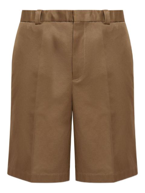 Jil Sander pleated cotton shorts