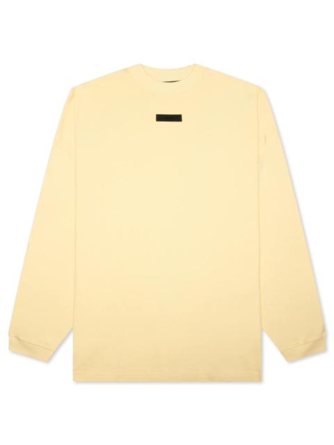 ESSENTIALS L/S TEE - GARDEN YELLOW