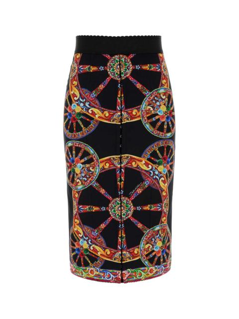 Dolce & Gabbana Dolce & Gabbana Women Printed Charmeuse Skirt
