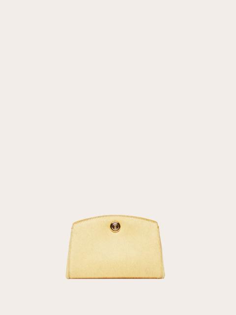 Liffner PUSHLOCK CLUTCH BUTTER HAIR CALF