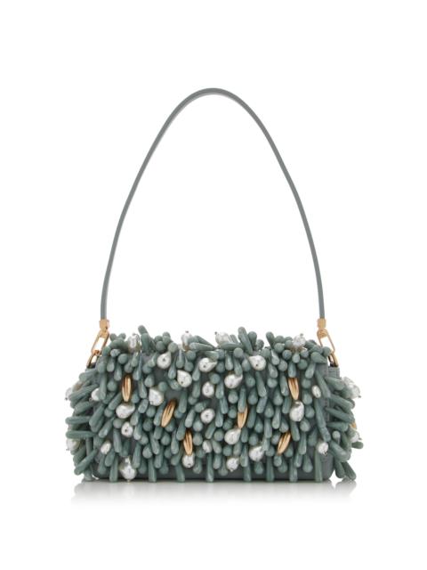 Cult Gaia Perla Clutch blue